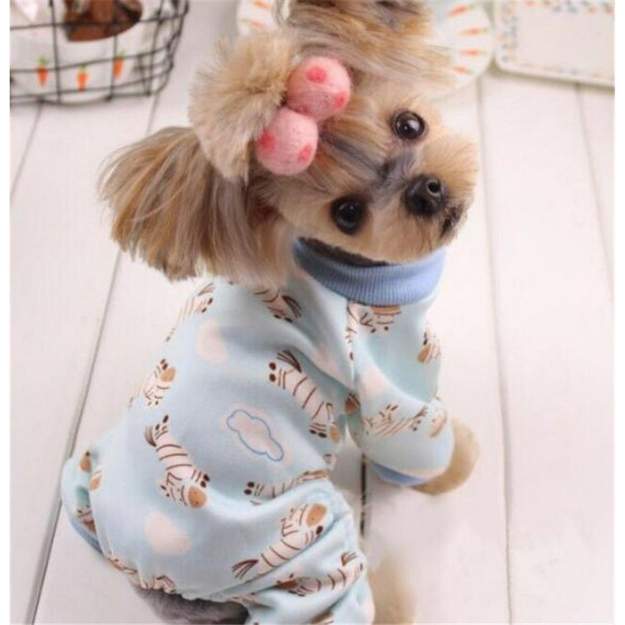 ASOSMOS Fashion Teddy Dog Puppy Pet Jumpsuit Clothes Winter Warm Jacket Pets Fleece Hooded Coat